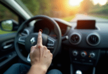 Main entrant un code de securite dans une Renault Clio