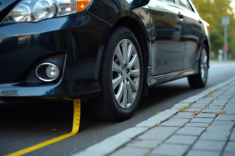 Conseils pour respecter la distance de stationnement par rapport au trottoir