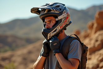 Casque de moto tout-terrain ajusté pour un confort optimal en motocross